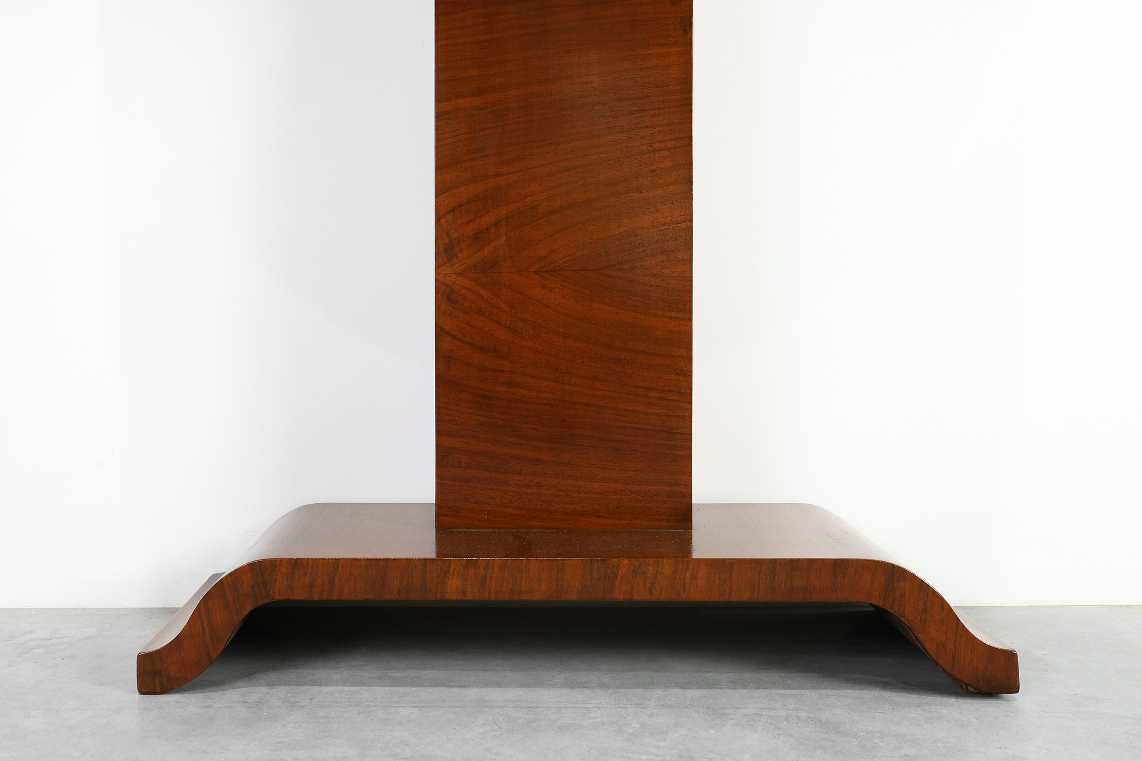Art Deco Console Table in Walnut Veneer, France 1920sthumbnail